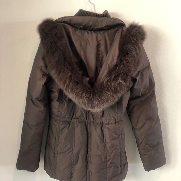 Ellen Tracey fur coat xs brown down - Picture 5 of 8